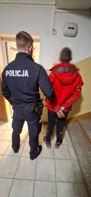 motorower i zatrzymany kierowca