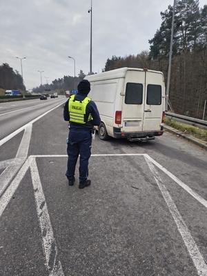 policjanci podczas działań