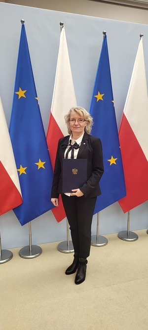 Przedstawicielka KWP w Gdańsku na mianowaniu na urzędnika w służbie cywilnej