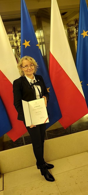 Przedstawicielka KWP w Gdańsku na mianowaniu na urzędnika w służbie cywilnej