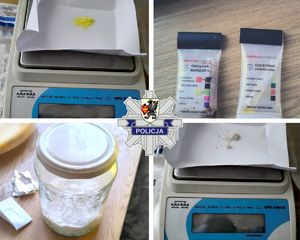 zabezpieczone narkotyki w domu poszukiwanego