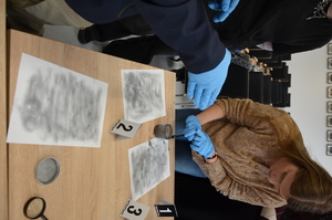 Spotkanie policjantów ze studentami.