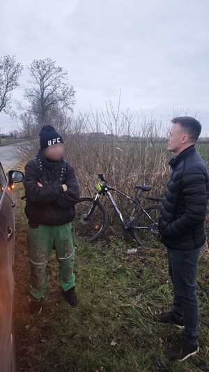 Nietrzeźwy rowerzysta