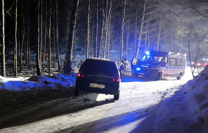 Pościg zakończył uderzając w drzewo. Był poszukiwany, pijany i miał przy sobie narkotyki