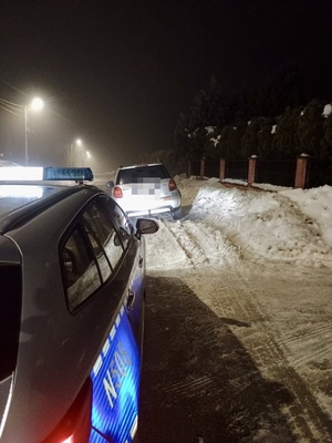 Jechał pojazdem bez tablic rejestracyjnych.