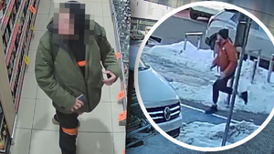 policjant który zareagował i zatrzymany złodziej