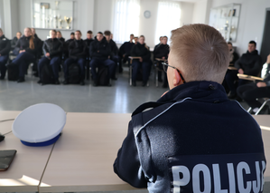 Uczniowie klas policyjnych z wizytą w wejherowskiej jednostce.