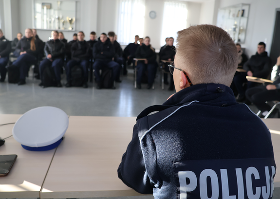 Uczniowie klas policyjnych z wizytą w wejherowskiej jednostce.