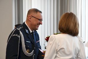 Pożegnanie ze sztandarem dotychczasowego Komendanta oraz powierzenie obowiązków na stanowisku Komendanta Miejskiego Policji w Słupsku.