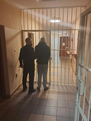 policjanci podczas doprowadzeń