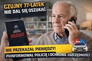 Czujny 77-latek nie dał się oszukać. Tak powinna wyglądać reakcja.
