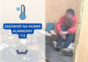 grafika poglądowa dotycząca odnalezienia mężczyzny w pustostanie