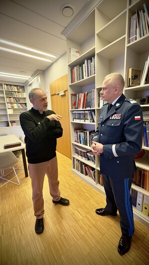 Spotkanie Komendanta Wojewódzkiego Policji w Gdańsku z Dyrektorem Muzeum II Wojny Światowej w Gdańsku