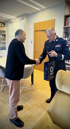Spotkanie Komendanta Wojewódzkiego Policji w Gdańsku z Dyrektorem Muzeum II Wojny Światowej w Gdańsku
