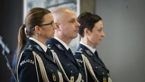 Powołania na stanowiska I Zastępcy oraz Zastępcy Komendanta Wojewódzkiego Policji w Gdańsku- uroczysta zbiórka kadry kierowniczej