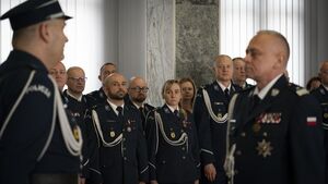 Powołania na stanowiska I Zastępcy oraz Zastępcy Komendanta Wojewódzkiego Policji w Gdańsku- uroczysta zbiórka kadry kierowniczej