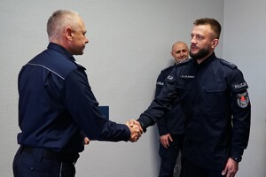 Policjant w czasie wolnym od służby udaremnił kradzież w sklepie