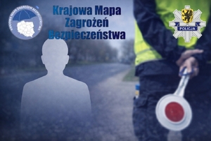 Anonimowe zgłoszenie na Krajowej Mapy Zagrożeń Bezpieczeństwa i zatrzymany kierujący, który popełnił przestępstwa.