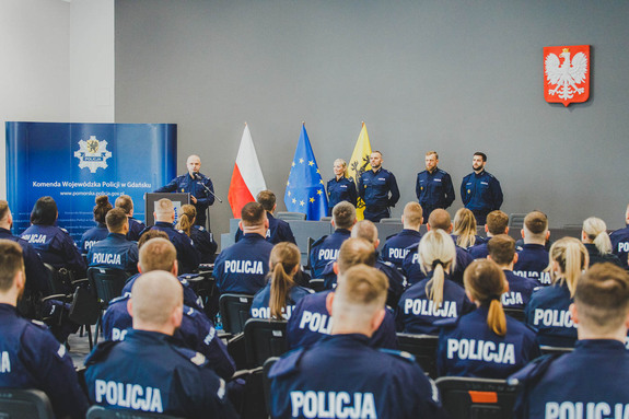Inauguracja szkolenia zawodowego aspiranckiego na terenie OSzP w Gdańsku.