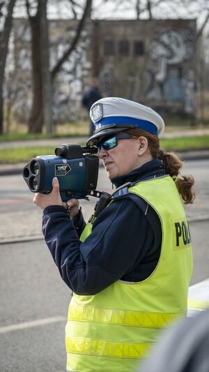 Pomorscy policjanci przeprowadzili działania pn. „Kaskadowy pomiar prędkości”