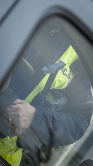 Pomorscy policjanci przeprowadzili działania pn. „Kaskadowy pomiar prędkości”