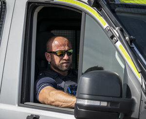 Policjanci zabezpieczali Konferencję na rzecz Odbudowy Ukrainy.