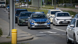 Policjanci zabezpieczali Konferencję na rzecz Odbudowy Ukrainy.