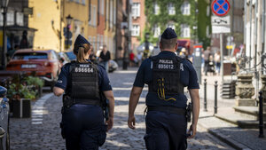 Policjanci zabezpieczali Konferencję na rzecz Odbudowy Ukrainy.