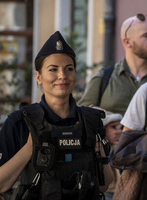 Policjanci zabezpieczali Konferencję na rzecz Odbudowy Ukrainy.