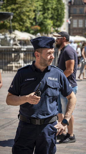 Policjanci zabezpieczali Konferencję na rzecz Odbudowy Ukrainy.