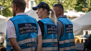 Policjanci zabezpieczali Konferencję na rzecz Odbudowy Ukrainy.