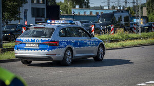 Policjanci zabezpieczali Konferencję na rzecz Odbudowy Ukrainy.