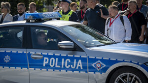 Policjanci zabezpieczali Konferencję na rzecz Odbudowy Ukrainy.