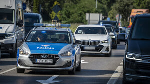 Policjanci zabezpieczali Konferencję na rzecz Odbudowy Ukrainy.