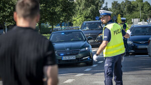 Policjanci zabezpieczali Konferencję na rzecz Odbudowy Ukrainy.