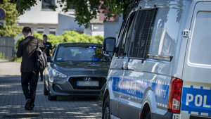 Policjanci zabezpieczali Konferencję na rzecz Odbudowy Ukrainy.