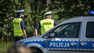 Policjanci zabezpieczali Konferencję na rzecz Odbudowy Ukrainy.