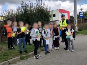 „Bezpieczna droga do szkoły” z lęborskimi policjantami.